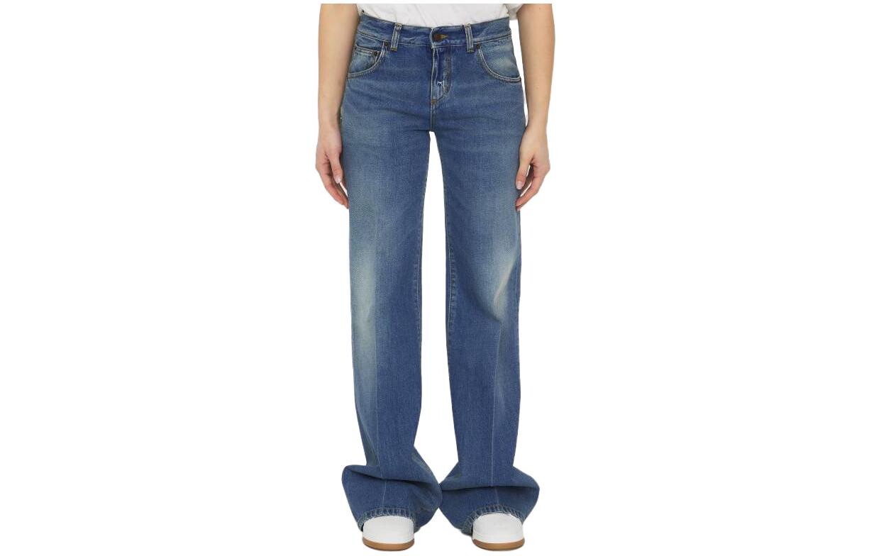 

Джинсы женские Saint Laurent High Waist Flared, синий