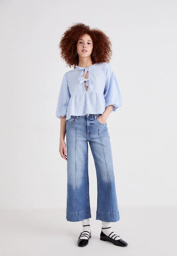 Широкие штанины, драпированные штанины Gap, Dark Indigo — фото 2