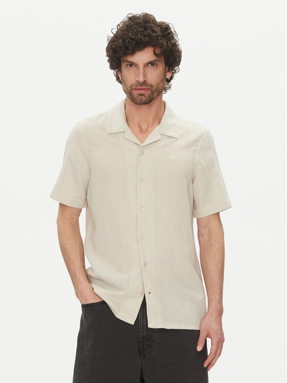 

Рубашка обычного кроя K10K114197 Calvin Klein, бежевый
