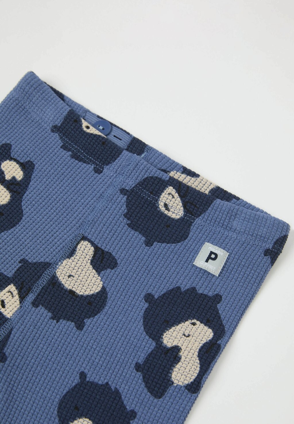 

Брюки PRINTED WAFFLE WITH ADJUSTABLE WAIST Polarn O. Pyret, синий