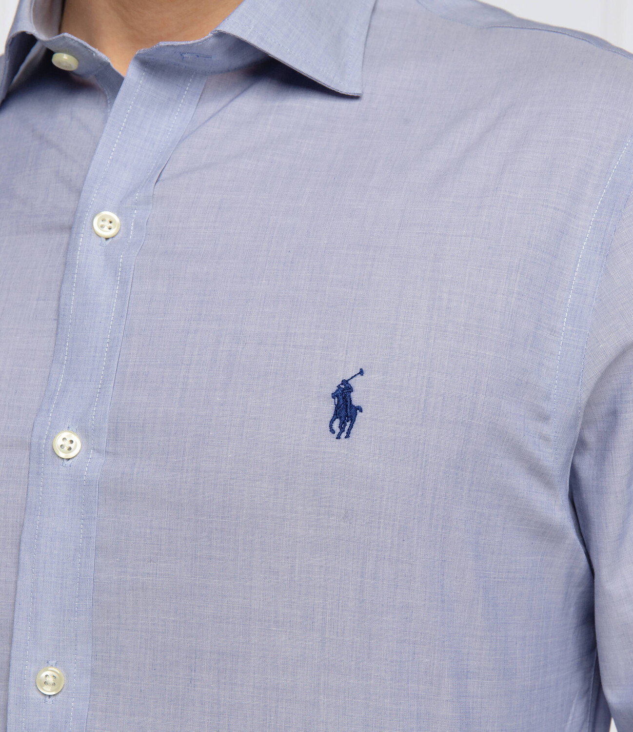 Рубашка POLO RALPH LAUREN slim fit, синий — фото 4