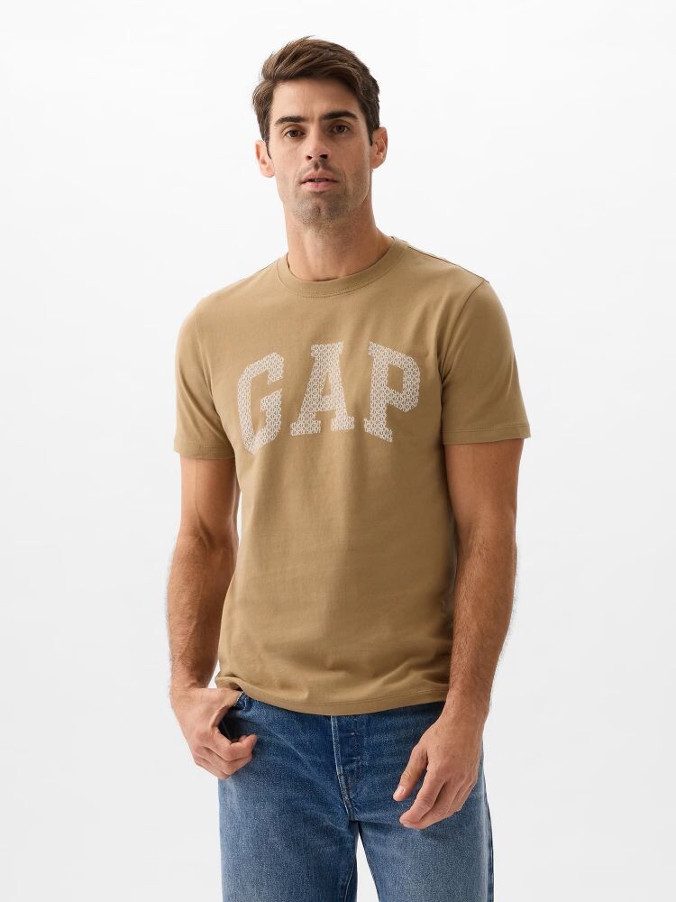 

Футболка с логотипом Gap, коричневый