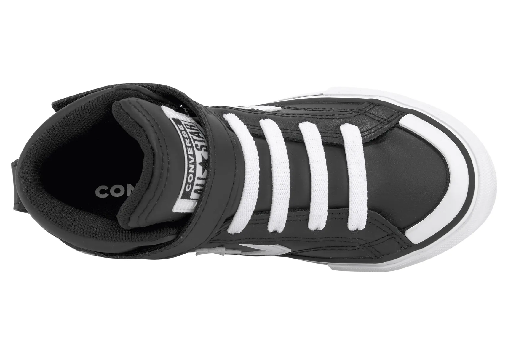 Кроссовки Converse "PRO BLAZE STRAP LEATHER", черно-белый — фото 4