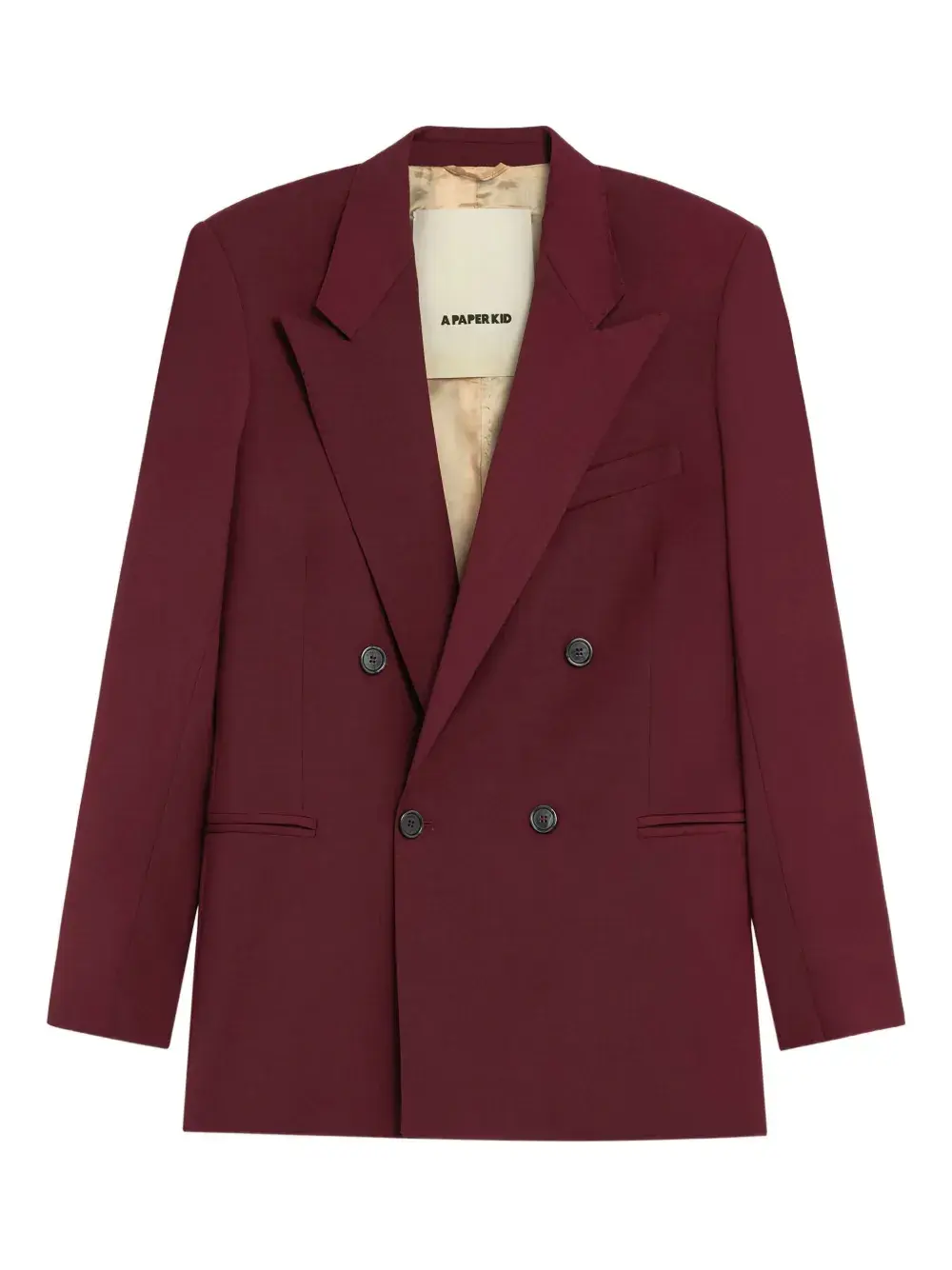

Двубортный пиджак A Paper Kid, красный