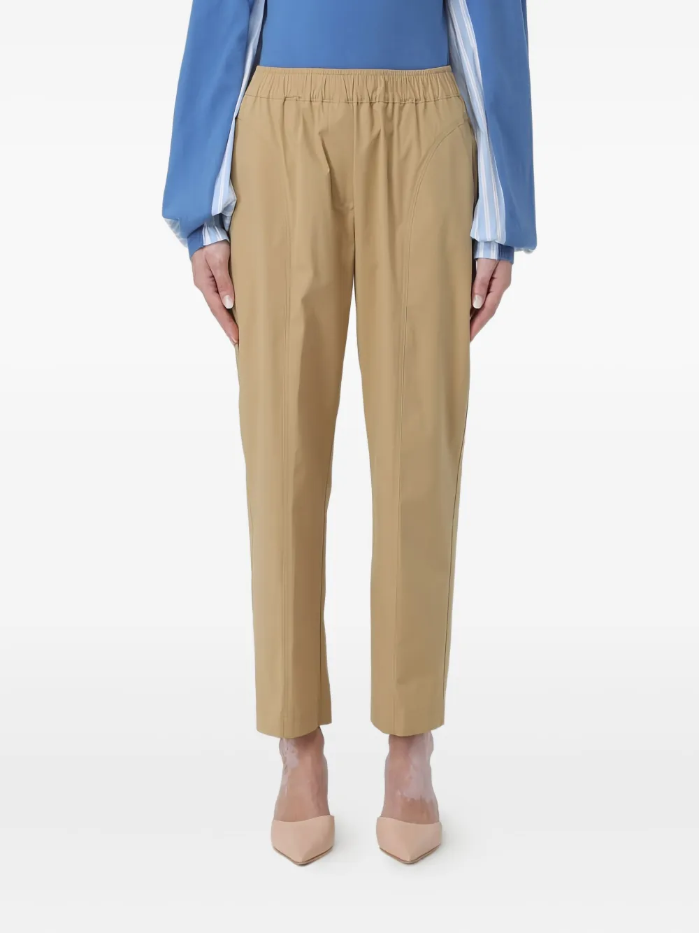 

Брюки с эластичным поясом Semicouture, нейтральный