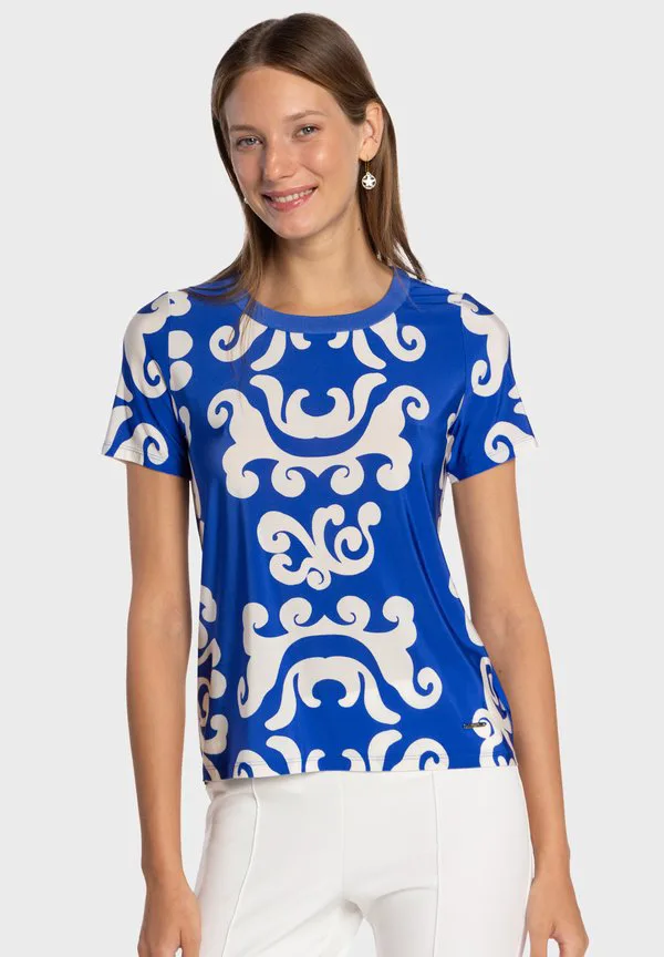 

Футболка с принтом Naulover, Blue, Синий, Футболка с принтом Naulover, Blue