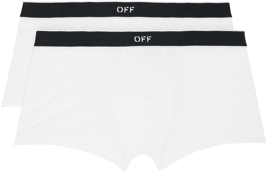 

Две пары белых боксеров Off-Stamp Off-White