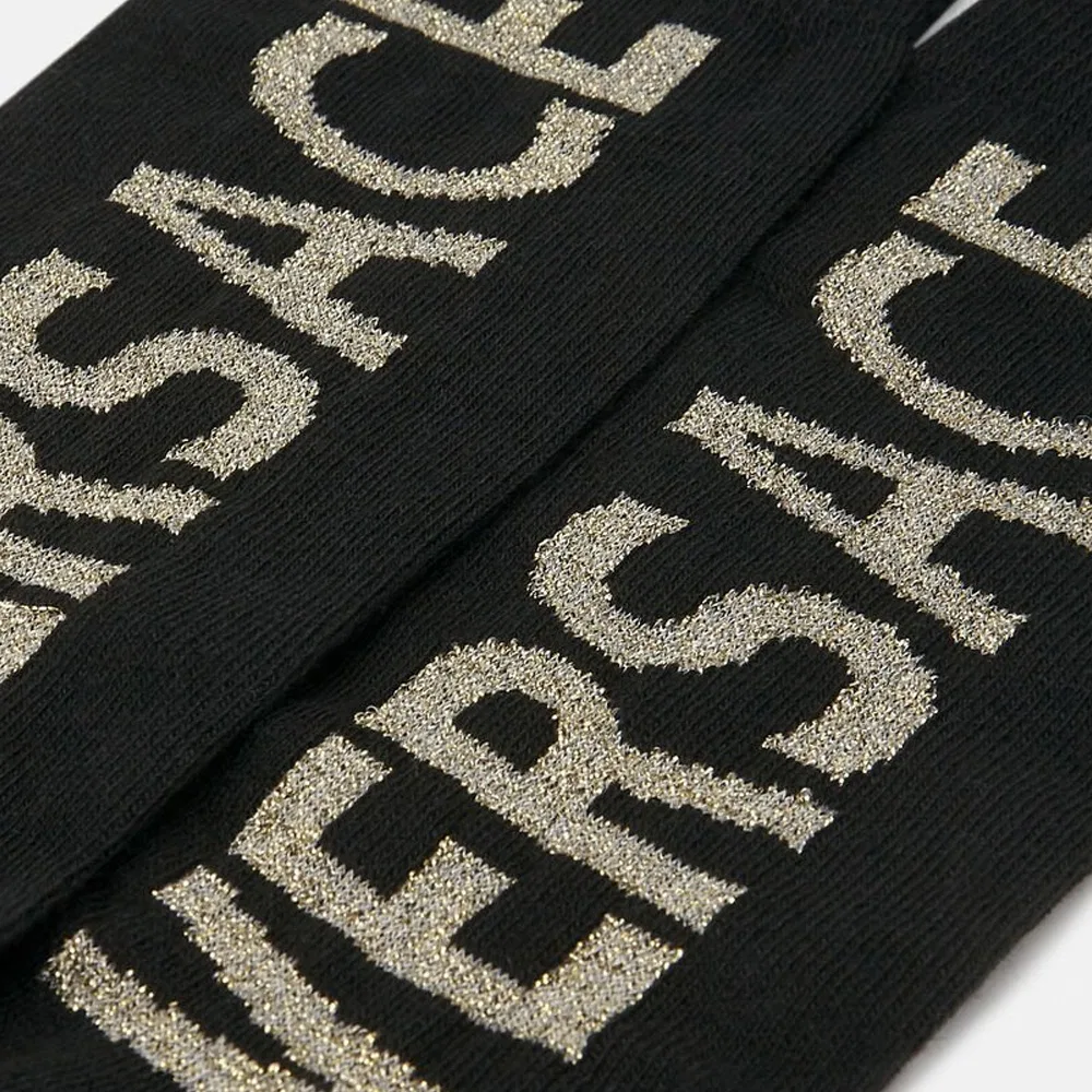 Гольфы VERSACE Black/Gold, черный — фото 4