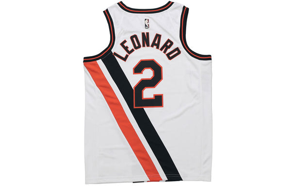 Спортивная футболка nba retro limited jersey sw fan edition 2019-2020 season los angeles clippers leonard 2 white Nike, белый — фото 2