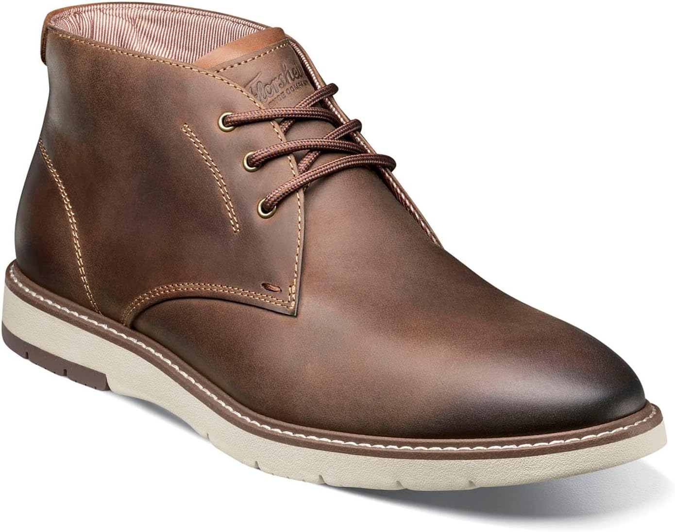 

Мужские ботинки Florsheim, модель Vibe с гладким носком, Brown Crazy Horse