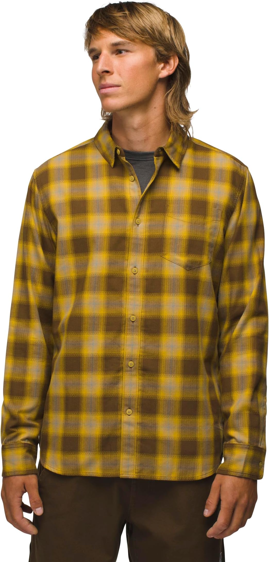 

Рубашка Prana Los Feliz Flannel Shirt, цвет Golden Leaf 1