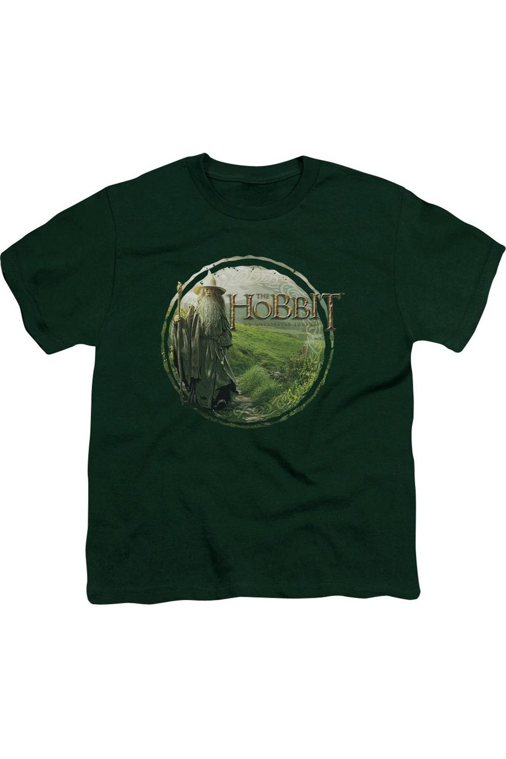 

Футболка с коротким рукавом для детей "The Hobbit: Путешествие Гэндальфа" Gildan, зеленый