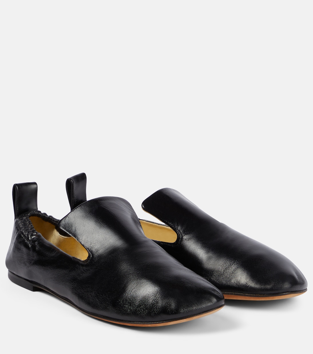 Перчаточные кожаные балетки Proenza Schouler, черный