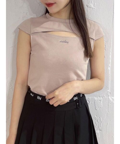 

Топ с декольте EATME, розовый