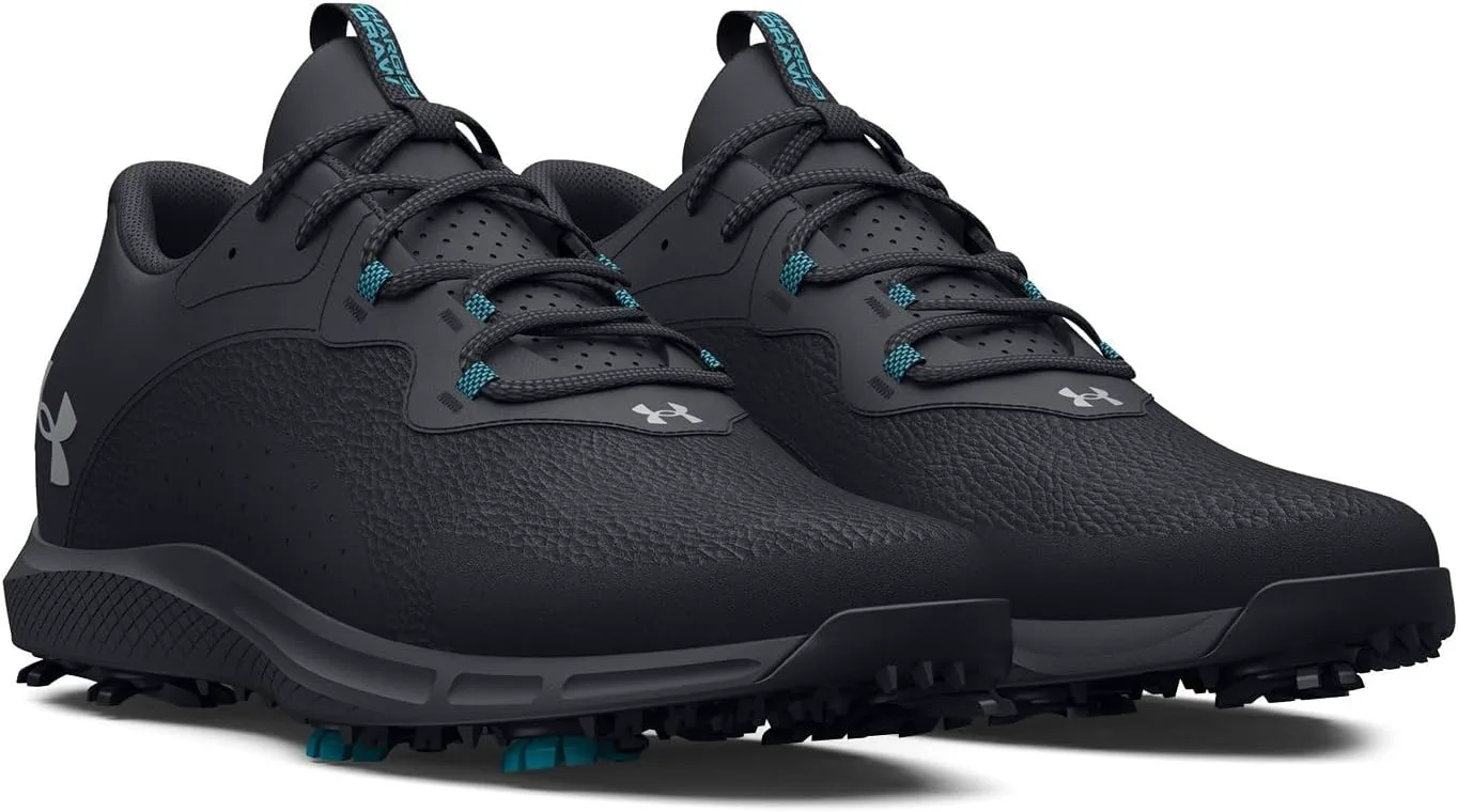 Мужские гольф-туфли Under Armour Charged Draw 2 с шипами, черный — фото 3
