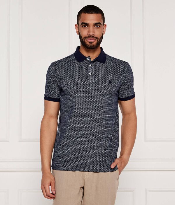 

Рубашка поло Custom slim fit Polo Ralph Lauren, синий