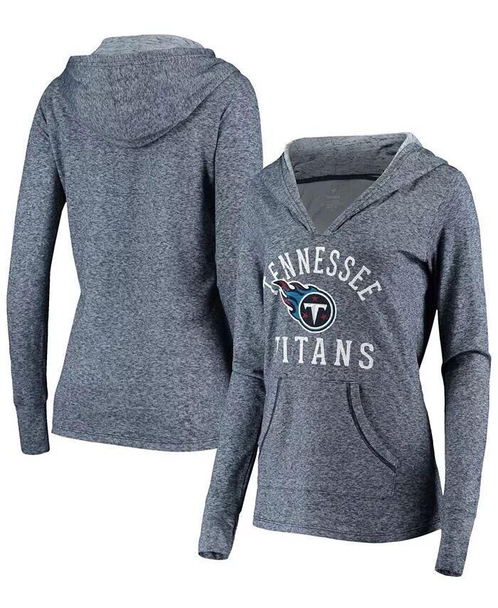 

Женский темно-синий пуловер с капюшоном Tennessee Titans Doubleface Slub Fanatics