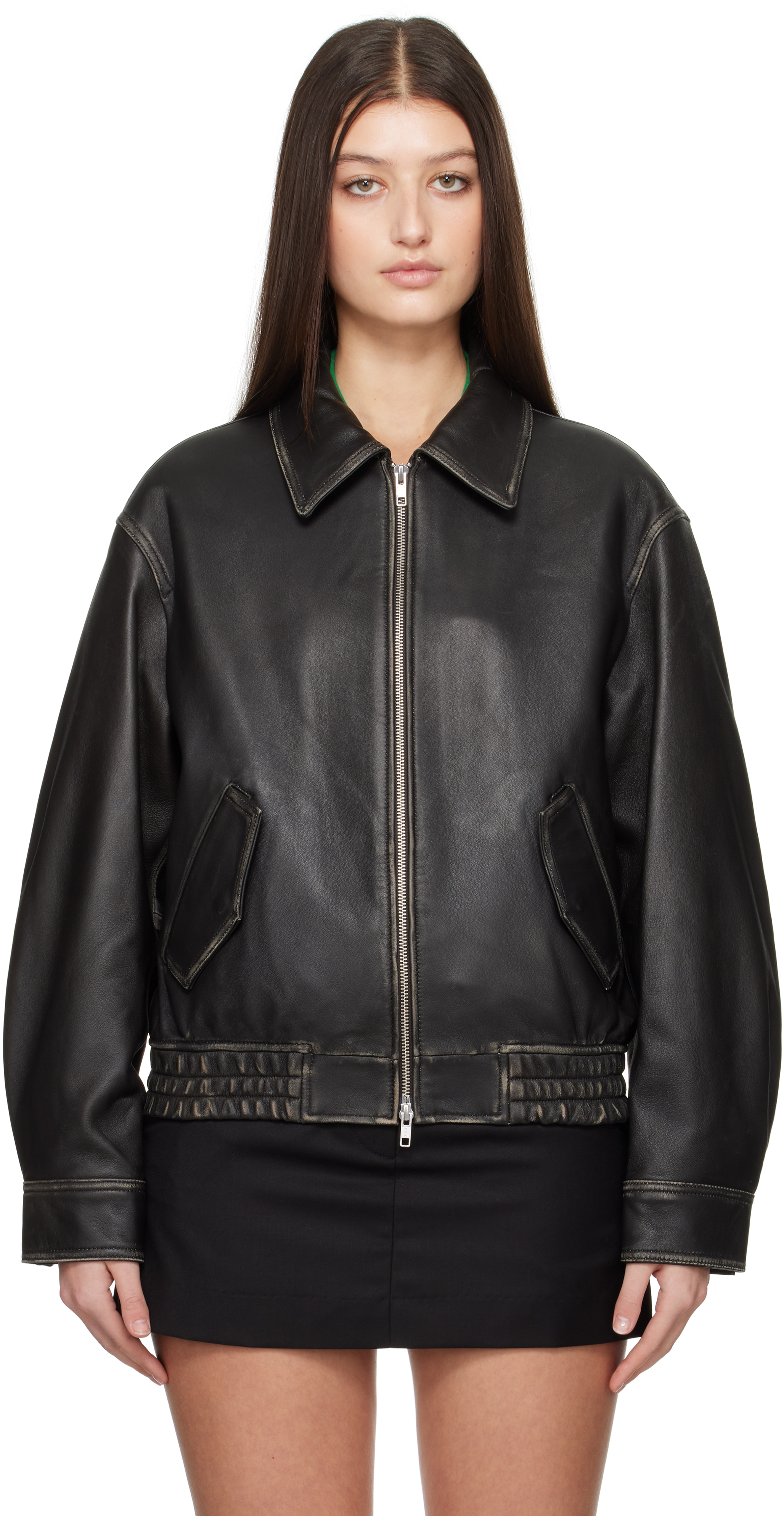 

Куртка из черной овчины Dunst, Brushed black