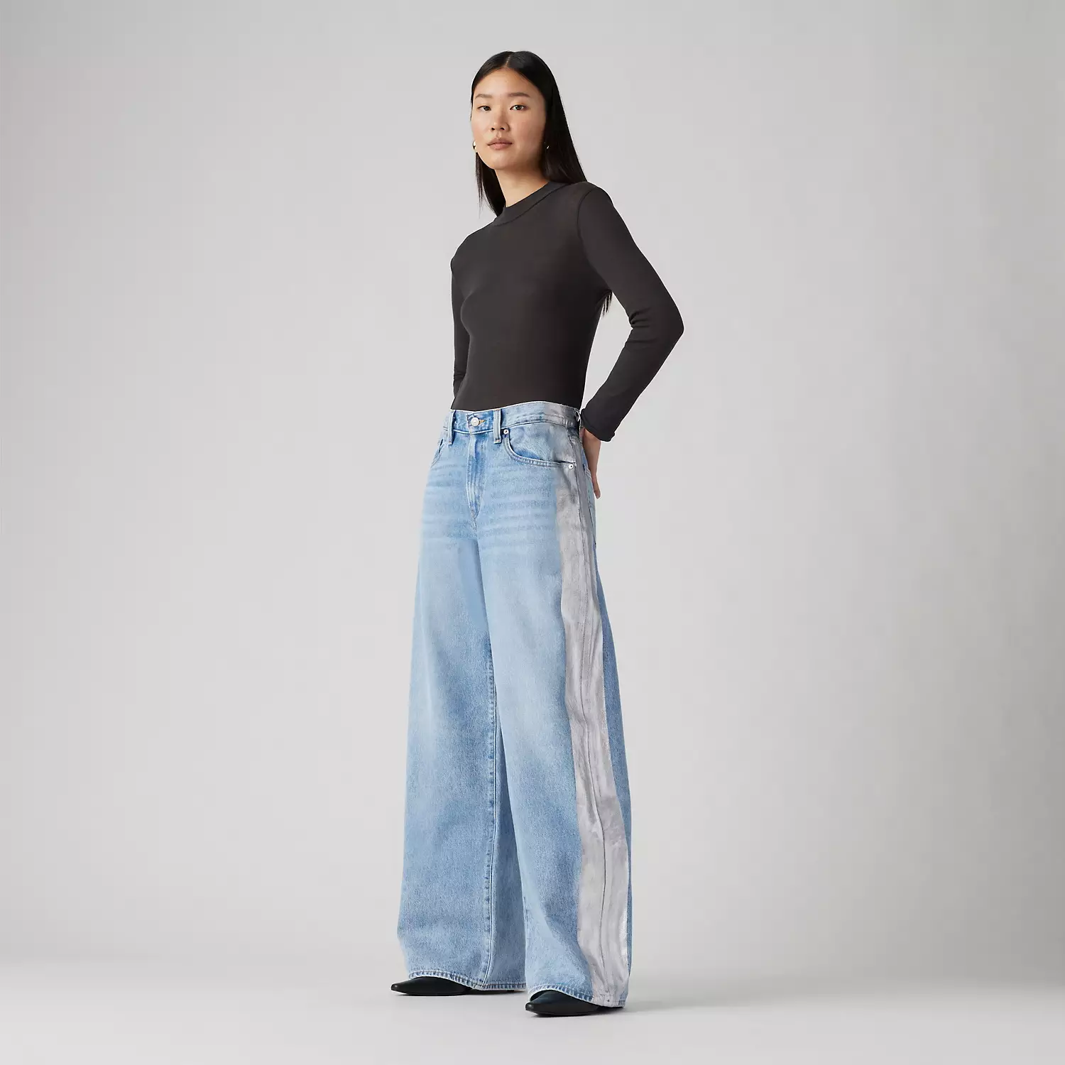 

Женские мешковатые прямые джинсы XL Levi's, цвет Me Time - Light Wash