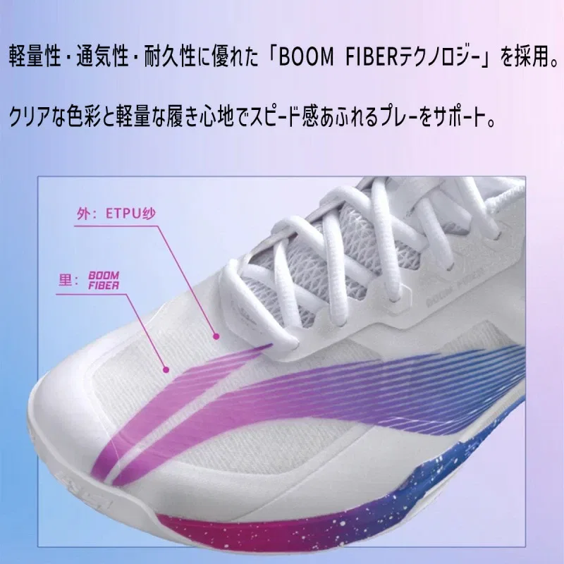 Кроссовки для бадминтона «Mirage Pro» от Li-Ning, -1. Neon Purple — фото 3
