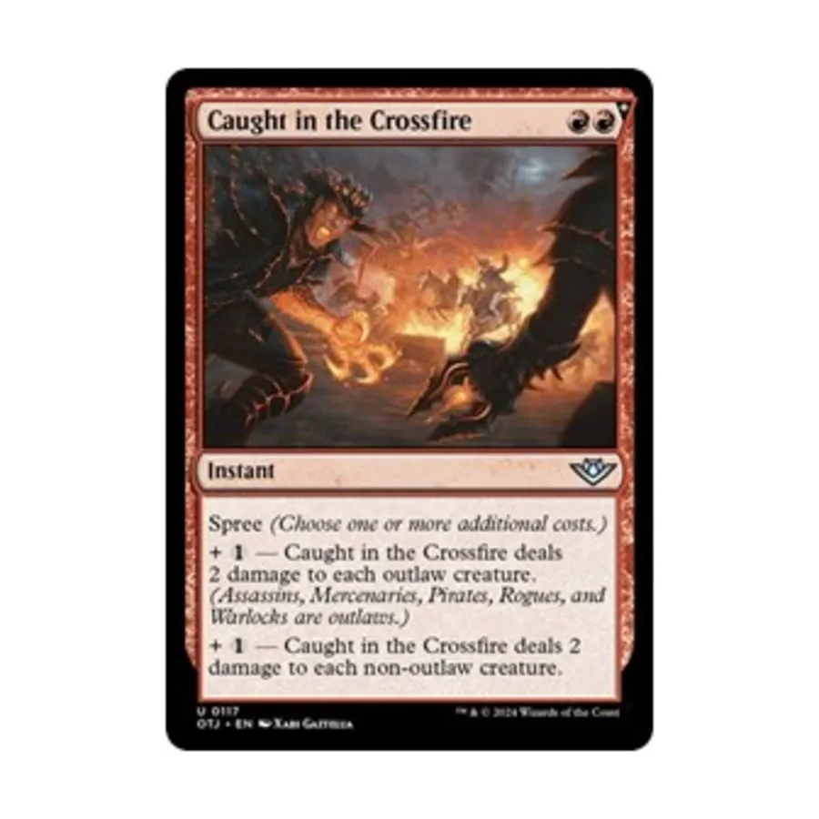 

CCG Пойманный под перекрестным огнем (U), MTG - Outlaws of Thunder Junction
