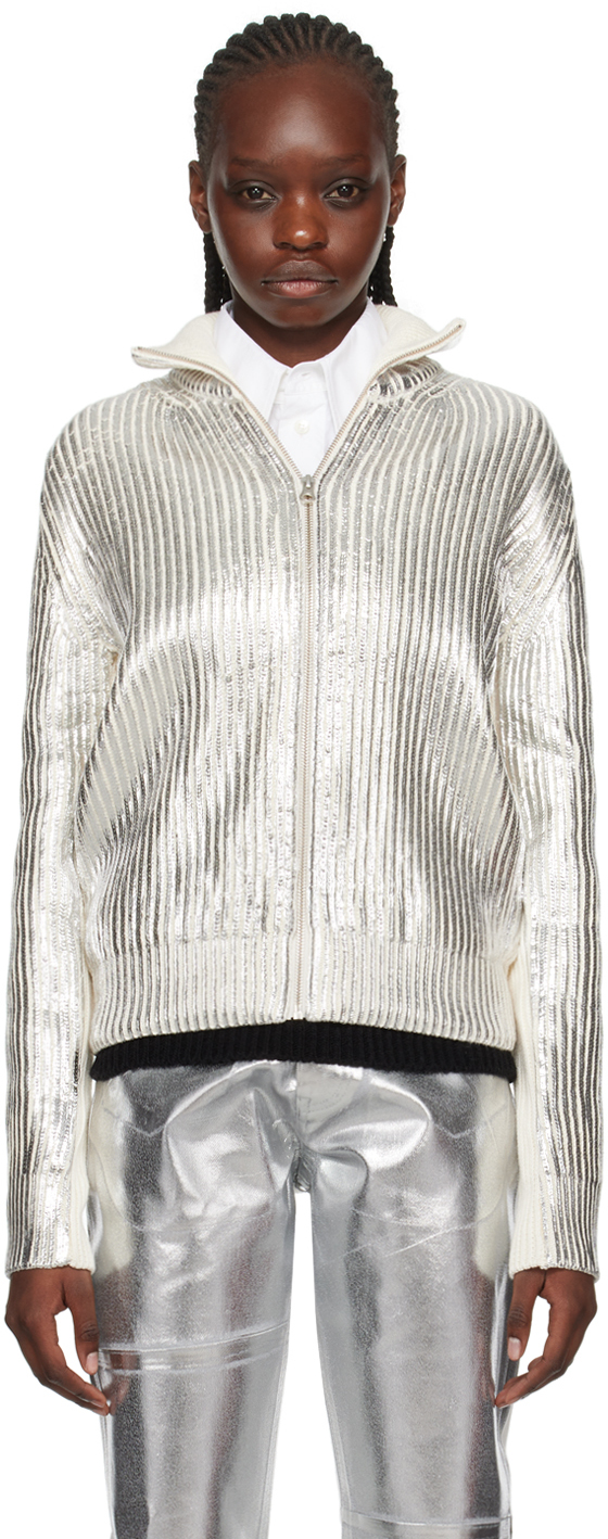 

Свитер цвета «Off-White & Foil» MM6 Maison Margiela
