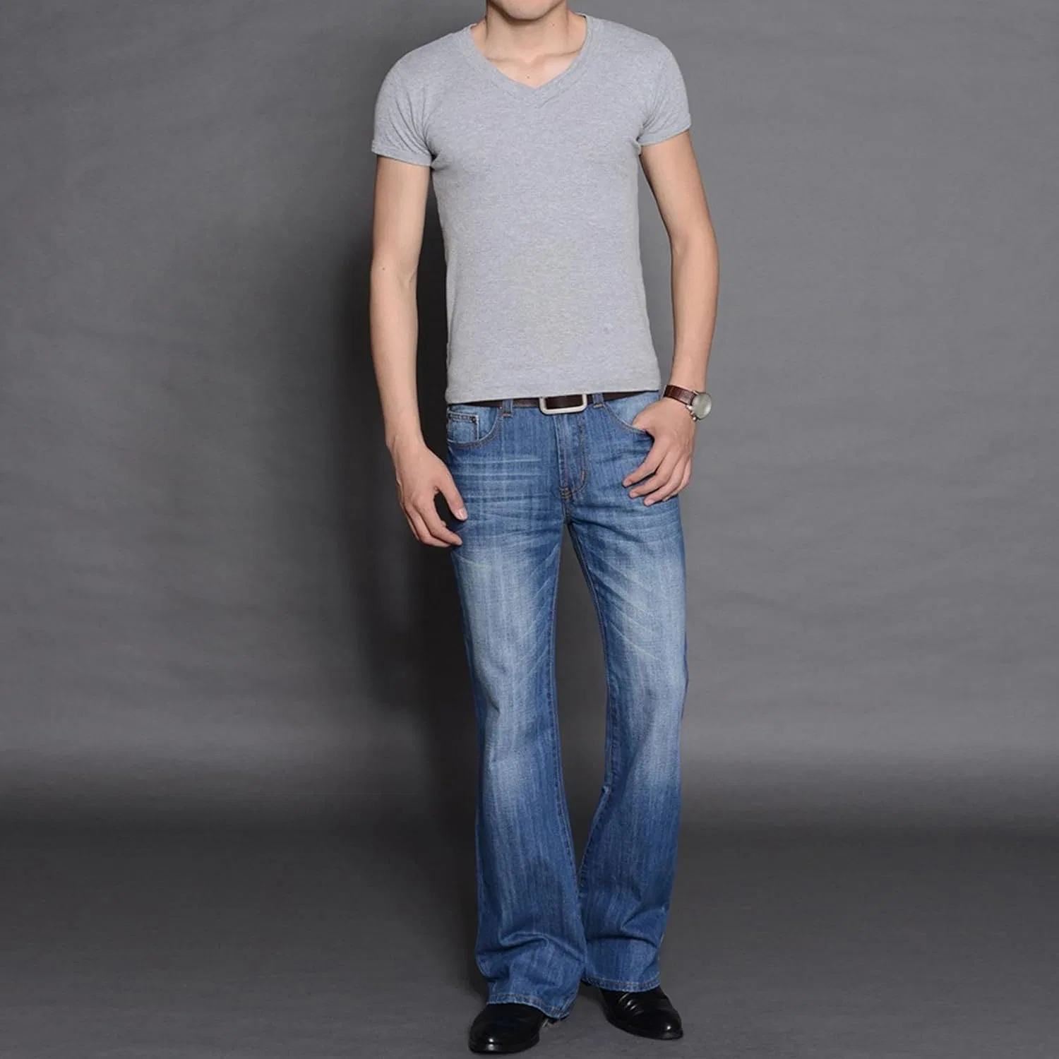 Джинсы расклешенные Mens, Blue — фото 2