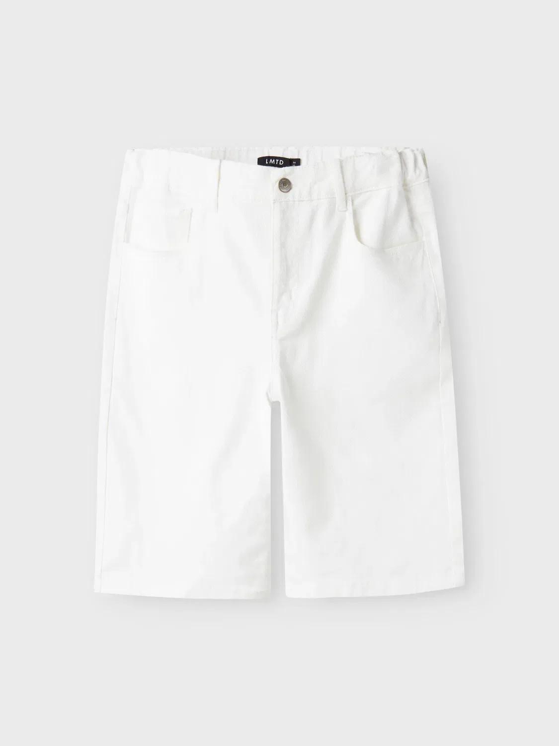 Бермуды из твила Name it, bright white — фото 3