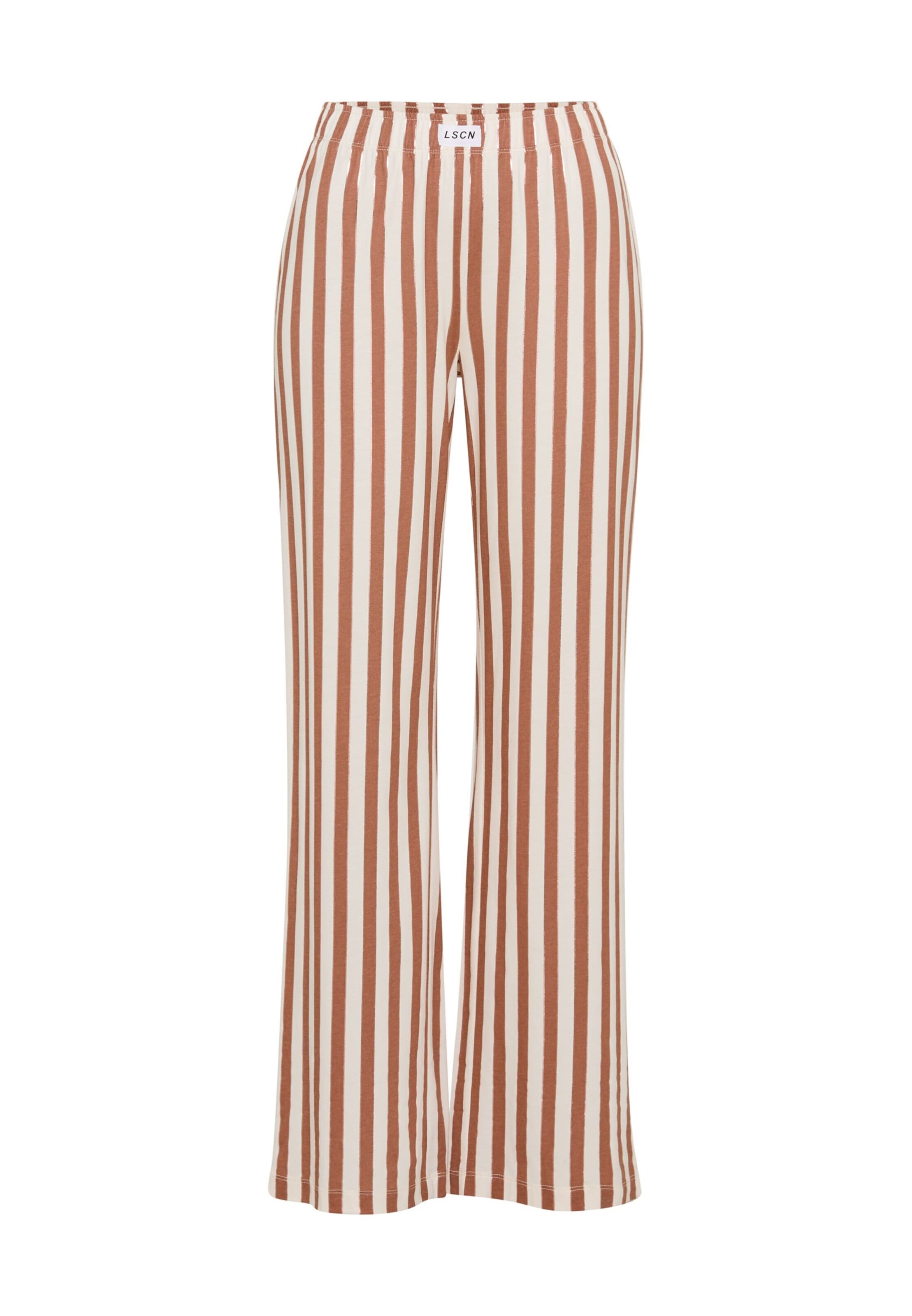 

LSCN by LASCANA Пижамные штаны в коричневом цвете