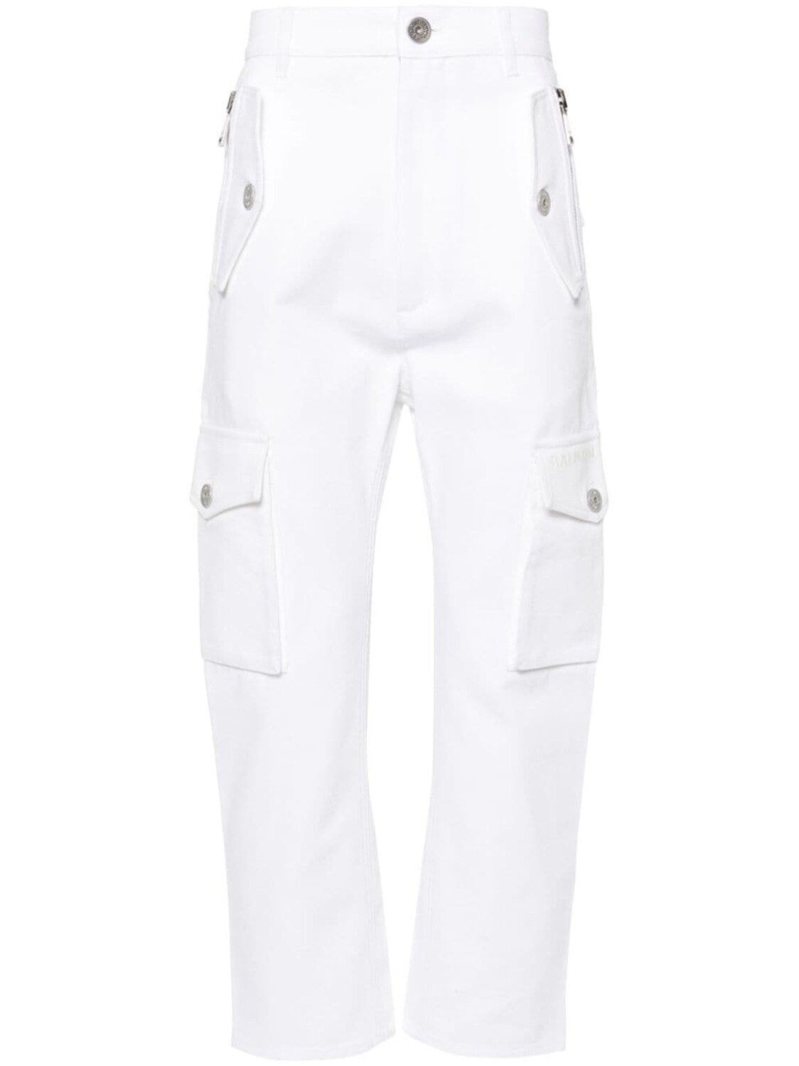 

Balmain брюки широкого кроя, белый