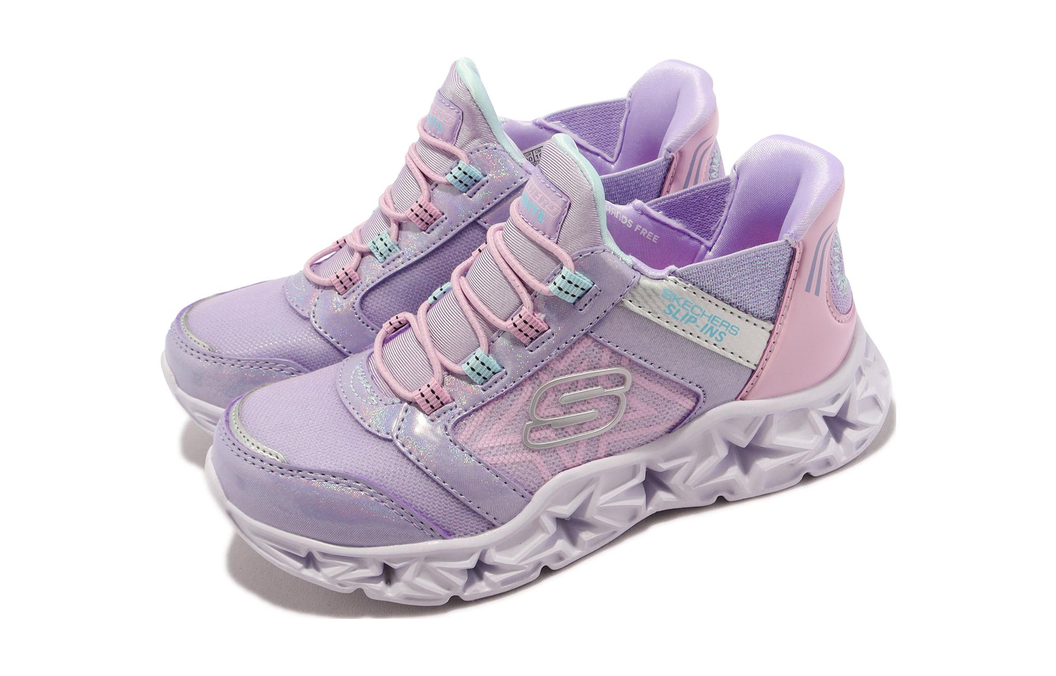 Детские повседневные кроссовки GALAXY LIGHTS Skechers, фиолетовый/розовый — фото 3