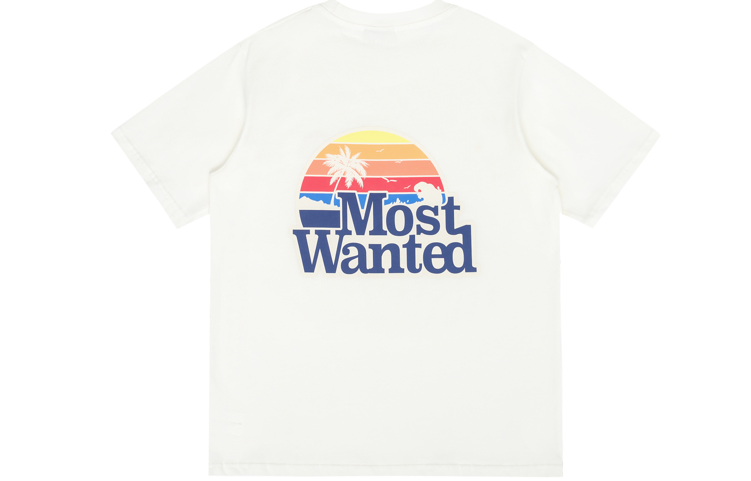 

Классическая радужная футболка Unisex MostwantedLab, экрю