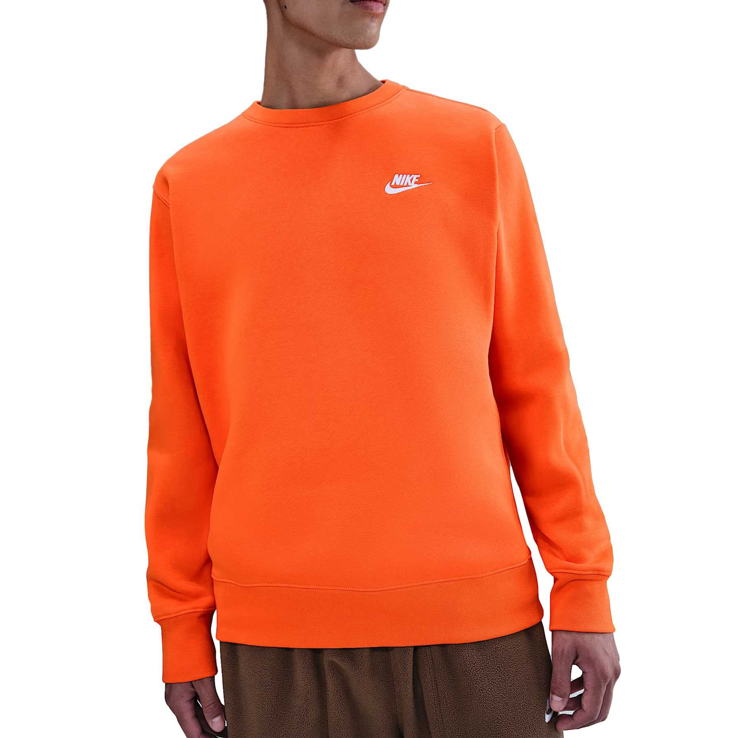 

Мужская толстовка Sportswear Club Nike, safety оранжевый/белый