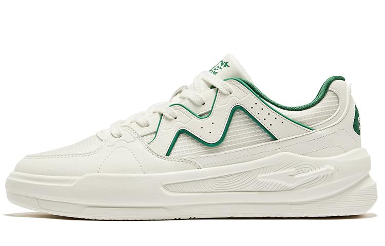 

Erke Белые зеленые мужские антискользящие износостойкие низкие кеды для скейтбординга White Peach Oolong 2.0 Lite - микрокристаллический белый бирюзовый