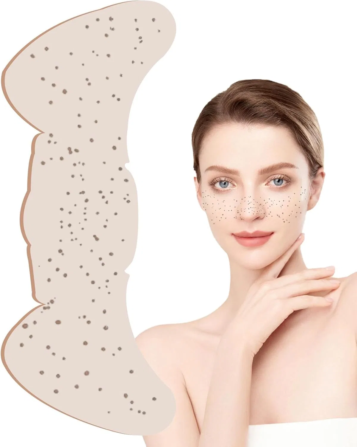 Патчи для лица с блестками Rukjmqi, 10 штук