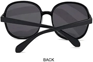 

Солнцезащитные очки в круглой оправе для женщин, ретро, ​​черные, увеличенного размера, женские солнцезащитные очки для активного отдыха и вождения MTZJH, Gray Gray