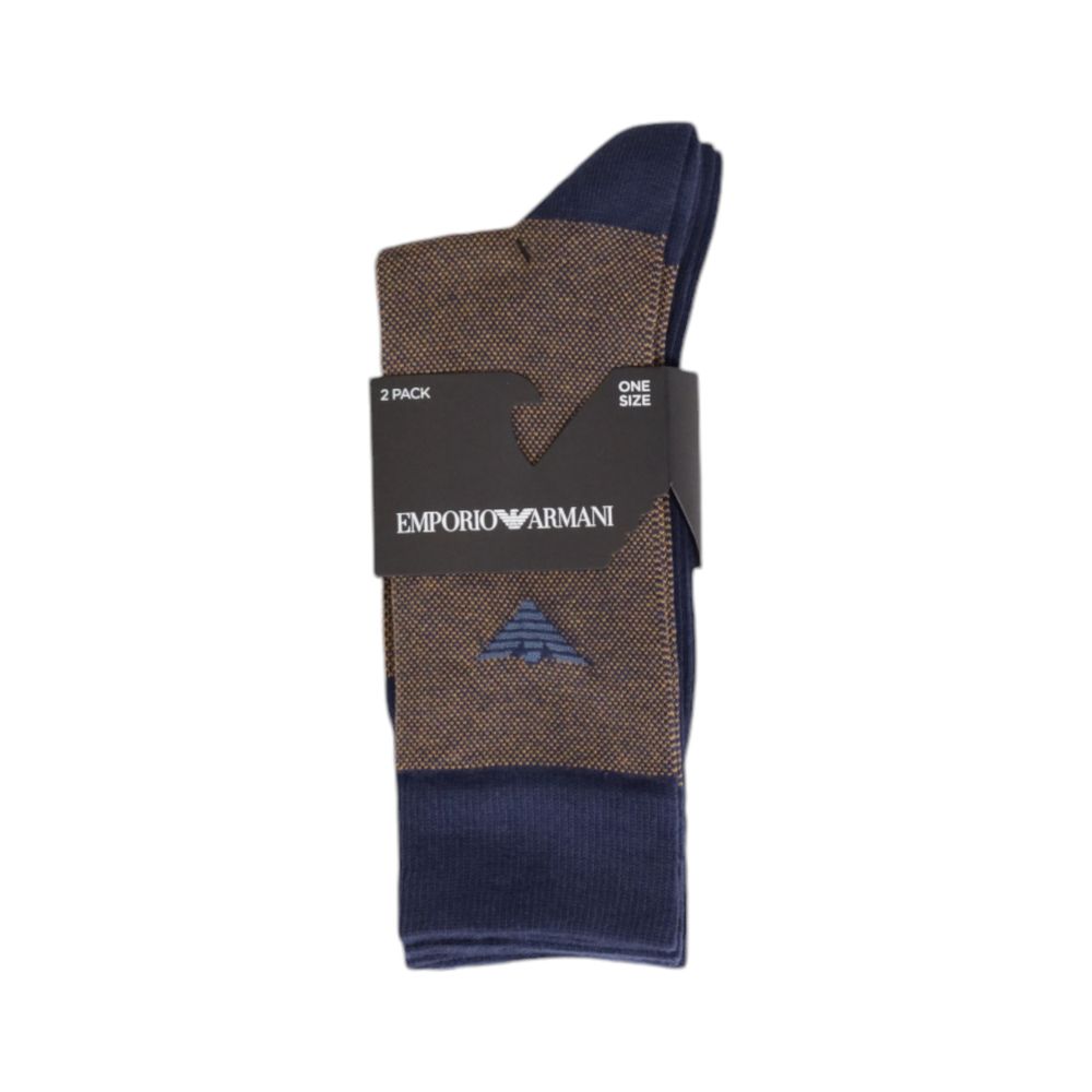 

Синий хлопковый носок Emporio armani underwear