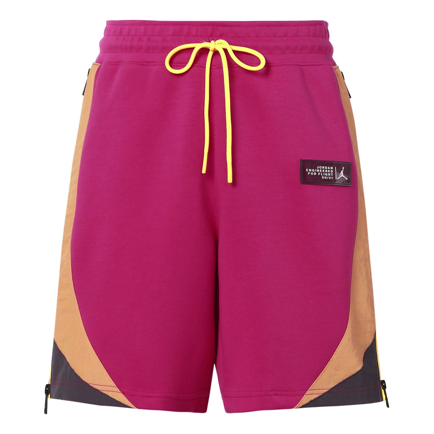 

Шорты Men's Air Jordan Side Zipper Logo Label Lacing Straight Shorts Pink CZ4823-615, розовый