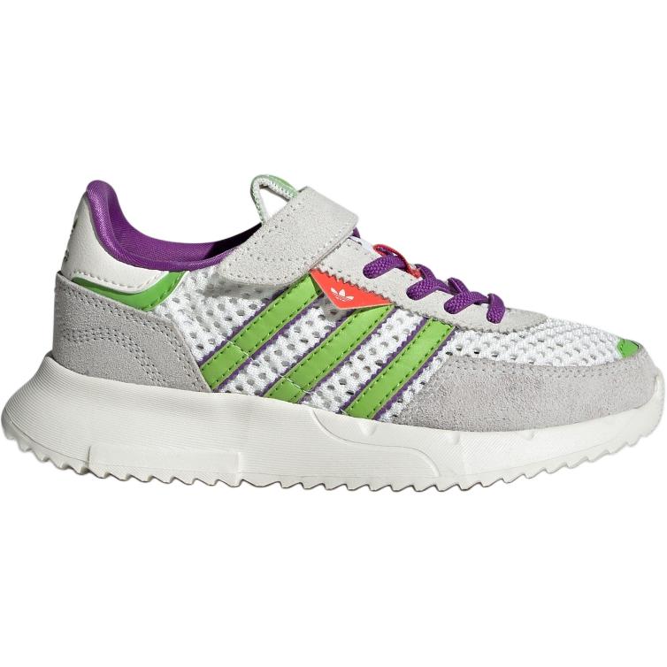 Детские кроссовки Retropy F2 с низким верхом, устойчивые к истиранию Adidas Originals, белый — фото 2