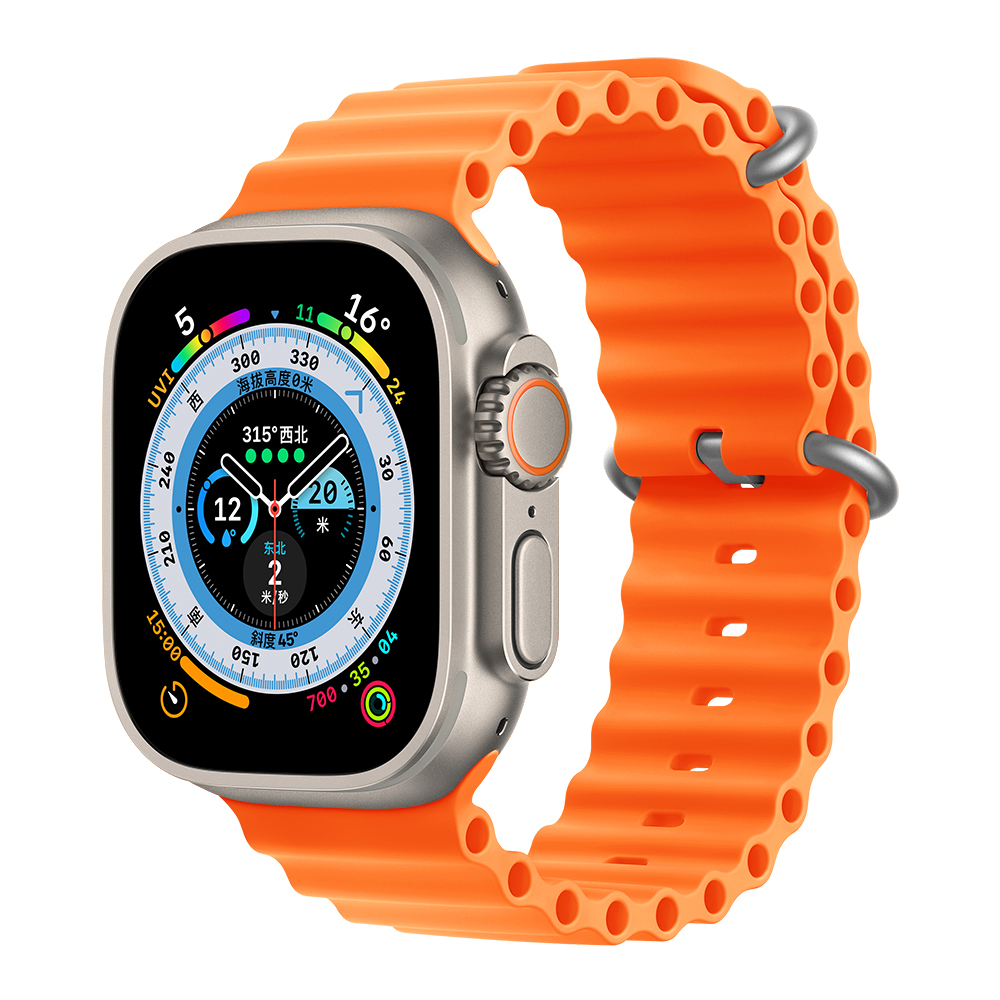 

Ремешок, совместимый с Apple, силиконовый материал для Apple Watch S9/s8/s7/se/ultra2, 210 мм, 46-дюймовый циферблат Akkerds, черный