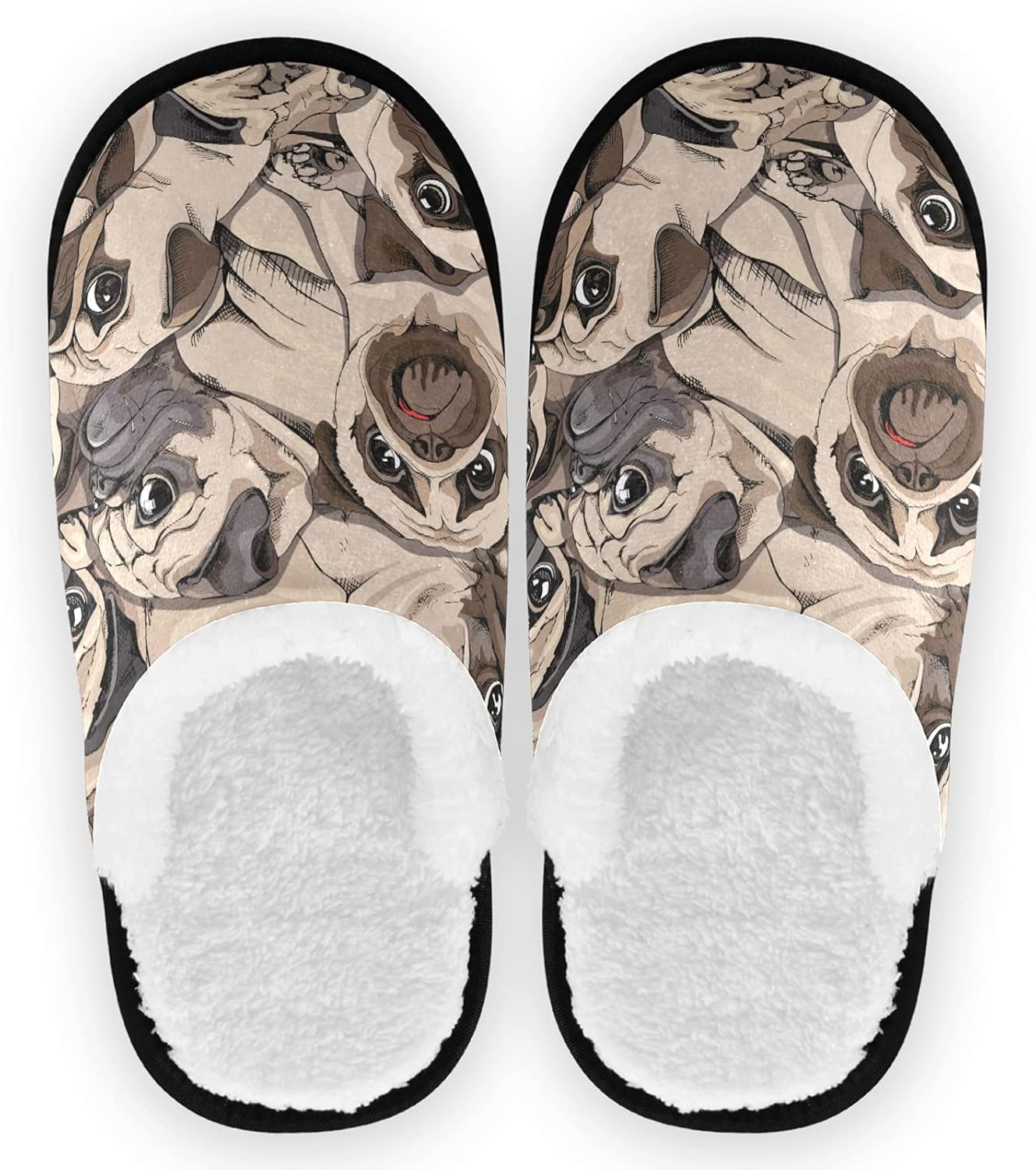 

Тапочки visesunny для женщин и мужчин, стильные зимние теплые домашние тапочки из хлопка с эффектом памяти и мягкой плюшевой флисовой подкладкой, домашние тапочки без шнурков для девочек, обувь для дома и улицы, мультиколор