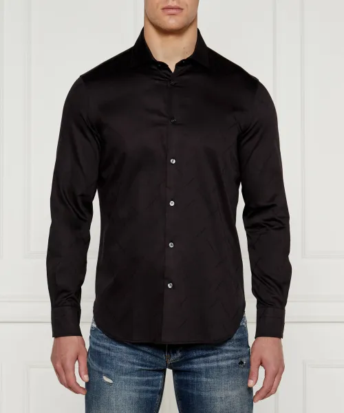 

Рубашка Regular fit Emporio Armani, черный