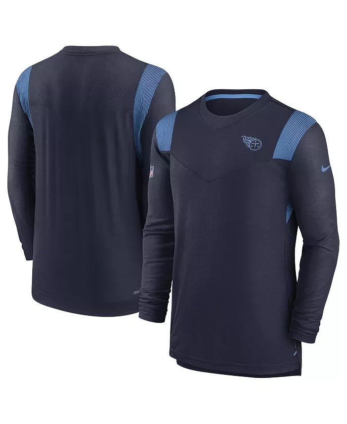 

Мужская синяя футболка Tennessee Titans Sideline Tonal Logo Performance Player с длинным рукавом Nike