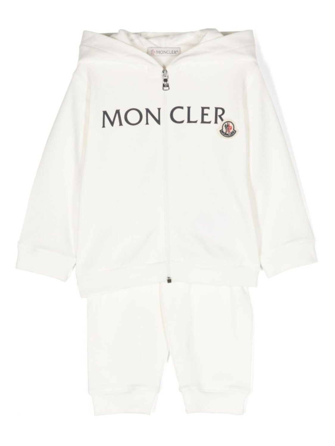 

Moncler Enfant спортивный костюм с логотипом, белый