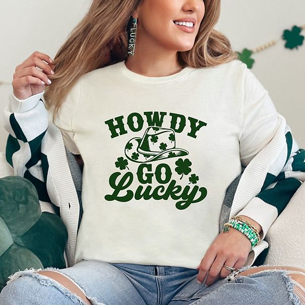 

Футболка Howdy go lucky clovers Simply Sage Market, Cream, Зеленый, Футболка Howdy go lucky clovers Simply Sage Market, Cream