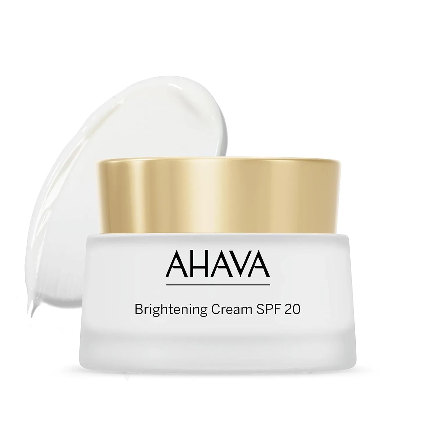 Осветляющий крем AHAVA SPF20 - осветляет и выравнивает тон кожи, увлажняет и защищает от UVA/B-лучей, обогащен осмотером, ускорителем осветления VF и 3D-комплексом, 1,7 жидких унций.