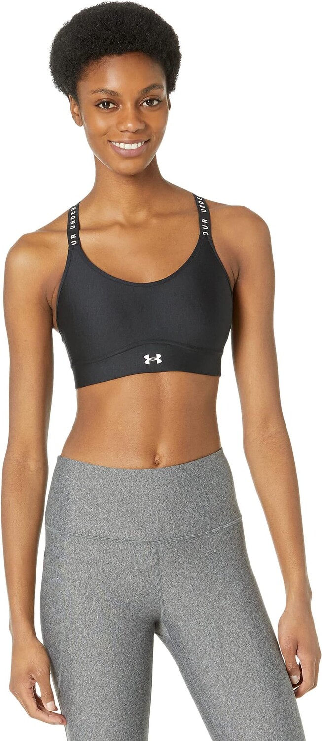 

Бюстгальтер Under Armour Infinity Mid Covered Bra, цвет Black/Black/White