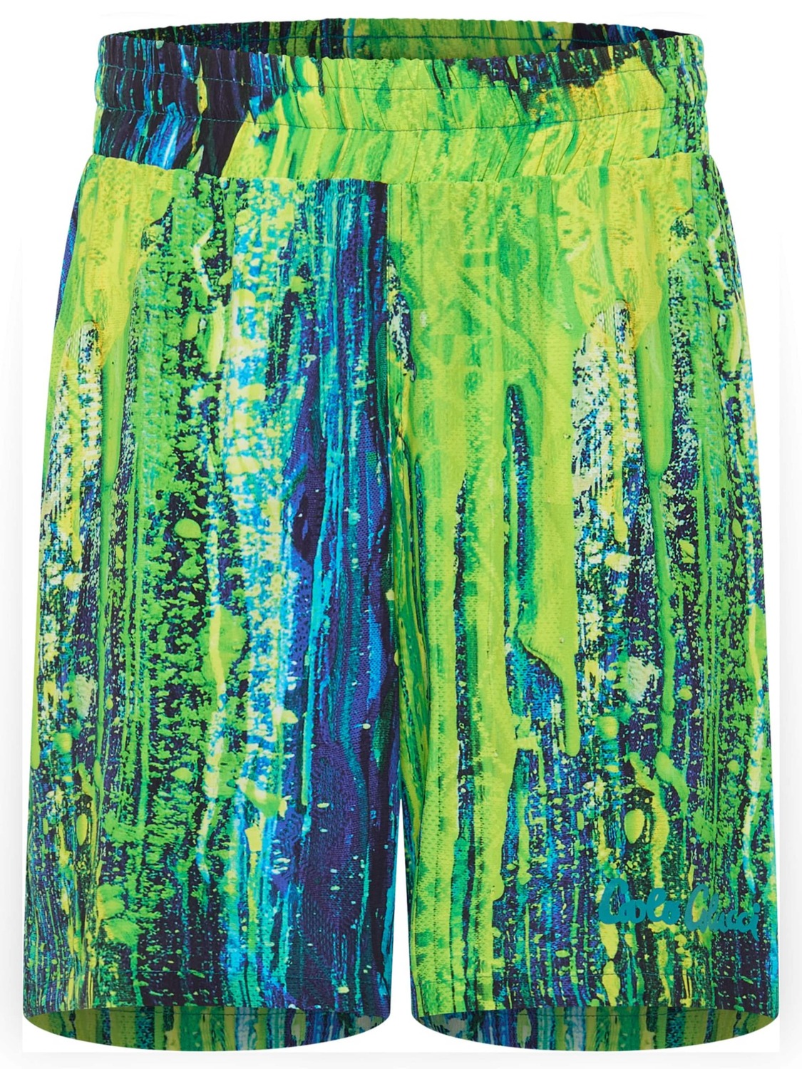 

Carlo Colucci Шорты Regular 'Favretto' в цвете Petrol, Neon Green