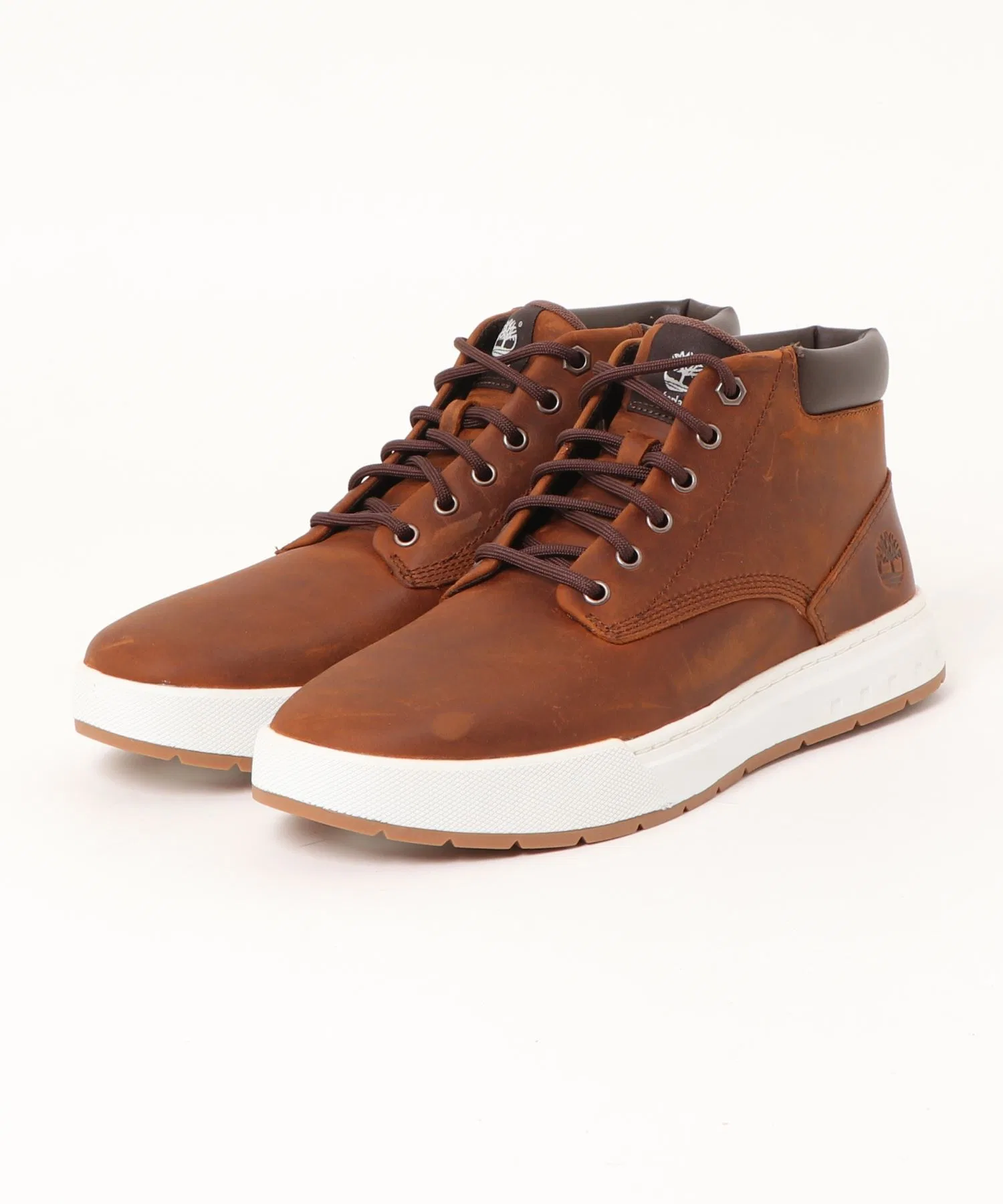 Мужские коричневые повседневные ботинки Timberland Maple Grove LthrChk