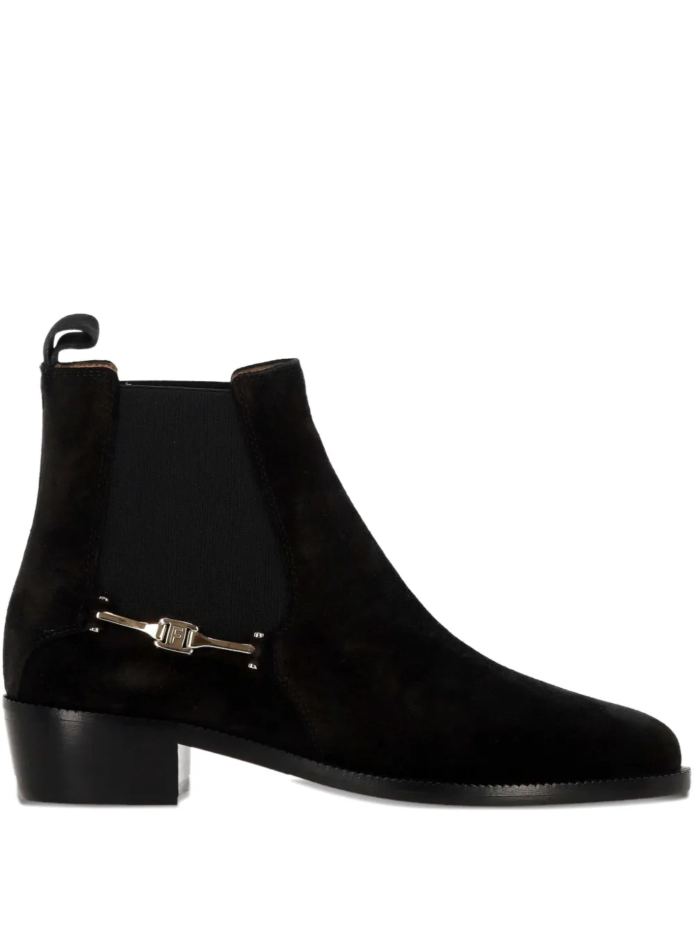 Ботинки с 30-миллиметровым логотипом Ferragamo, черный